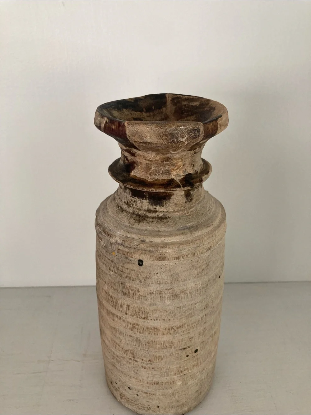 Reclaimed Wooden Water Pot - Picture 2 of 10
